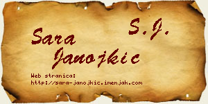 Sara Janojkić vizit kartica
